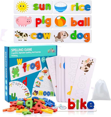 SpellFun | Aprender a leer jugando – Rompecabezas de ortografía Montessori